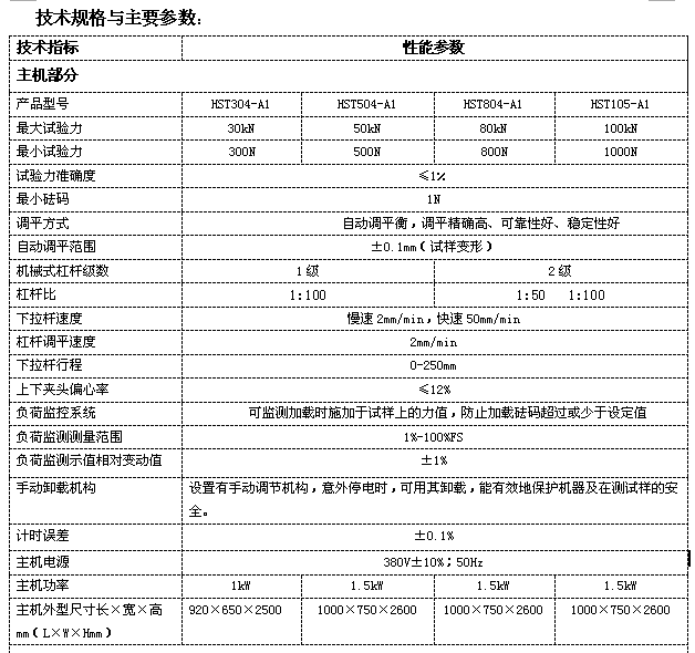 機械式持久蠕變試驗機